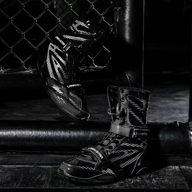 

Professional Men Wrestling Shoes Black White Boxing Shoes Mens Mesh Breathable Fighting Shoes for Man Designer Sport Shoe