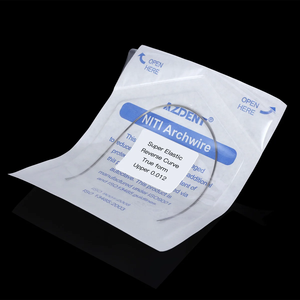 2 Stück/Packung AZDENT Dental Orthodontic NITI Bogen-Drahter, umgekehrte Kurve, runde/rechteckige Form, Bogen-Draht, True Form Dentalprodukte – Detail 7