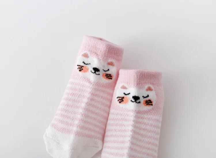 5 Paare/los Infant Baby Socken Für Mädchen Jungen Sommer Mesh Dünne Baby Socken Baumwolle Casual Druck Neugeborenen Kleinkind Junge Socke 0-24Month – Detail 22