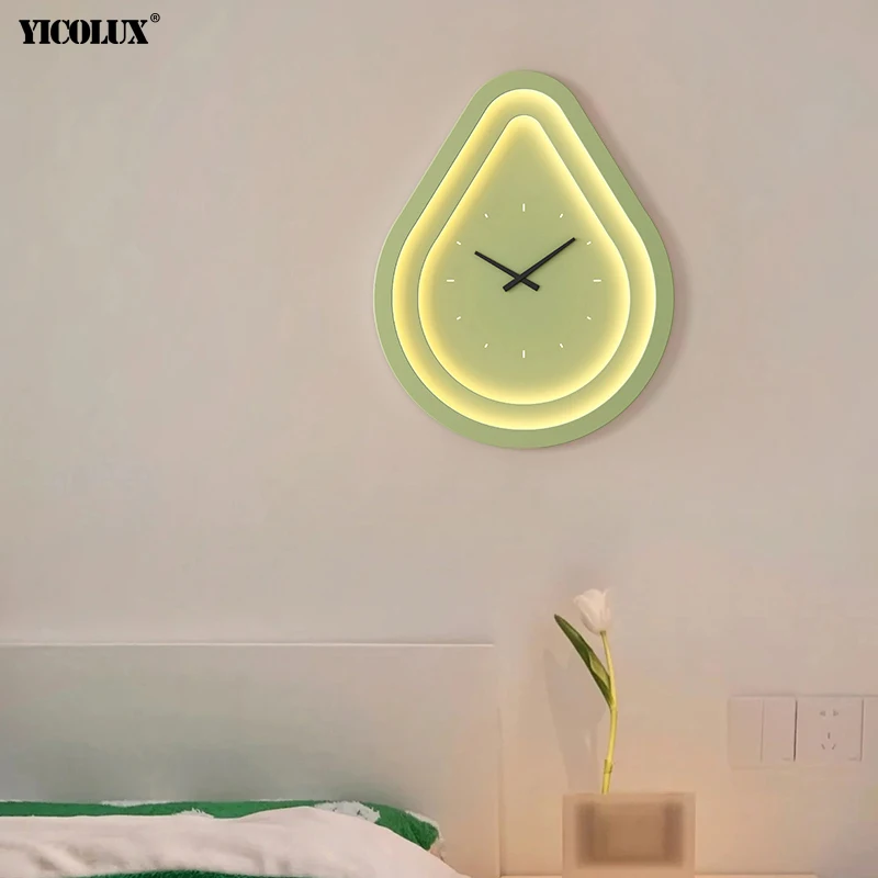 

Remote Dimming Simple Clock Style Home New Modern LED Wall Lamps Living Study Room Bedroom Bedside Aisle Lights Indoor Lighting