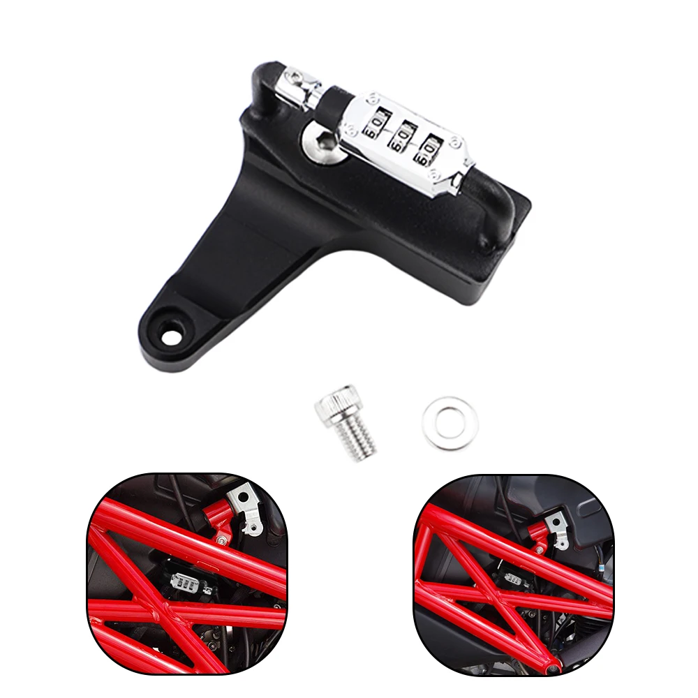 Motorcycle Helmet Lock PIN Code Bloqueo De Casco For Ducati Monster 696 / 796 All Years Monster 1100 2009 2010