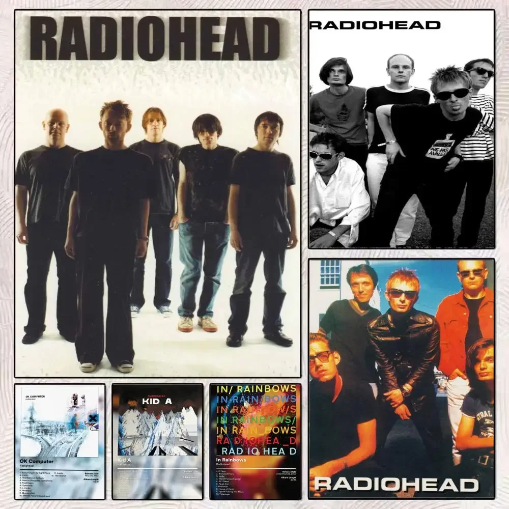 Legendary Rock Band R-Radiohead Poster Modern Minimalist Wall Art Prints Poster Home Decor Interior Bedroom Living Room