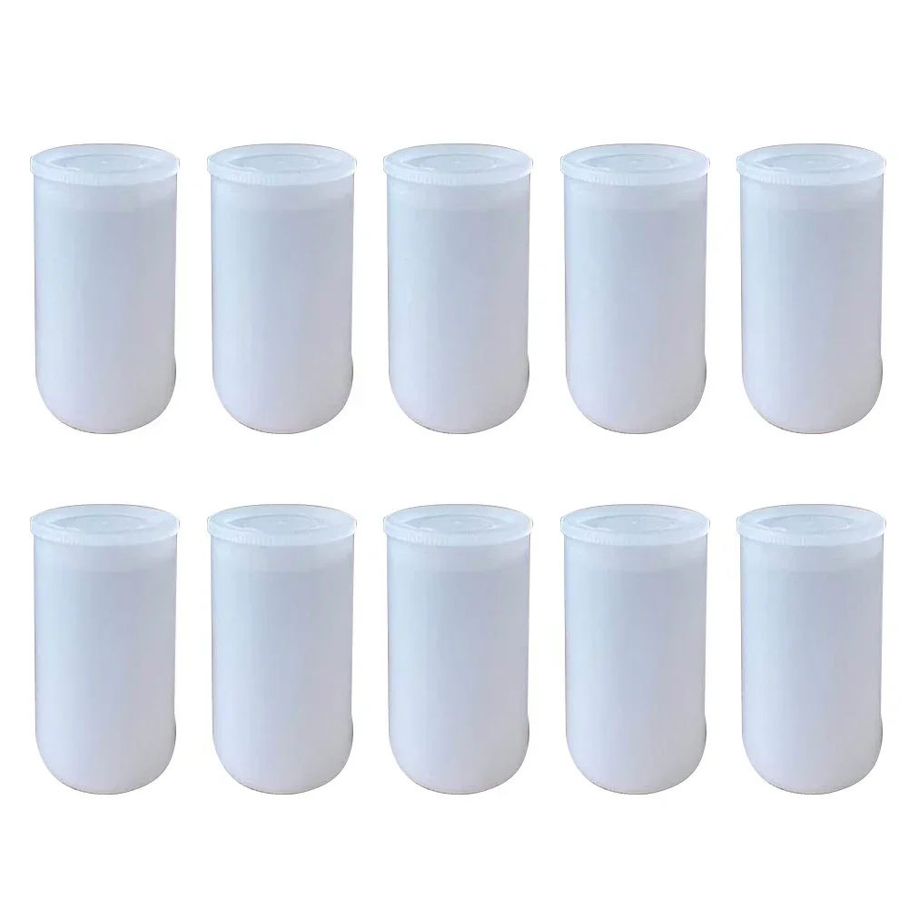 10Pcs Clear Plastic Empty Bottle Roll Film Case Box Seal Fishing Bait Container Paint Pigment Box Palette DIY Craft