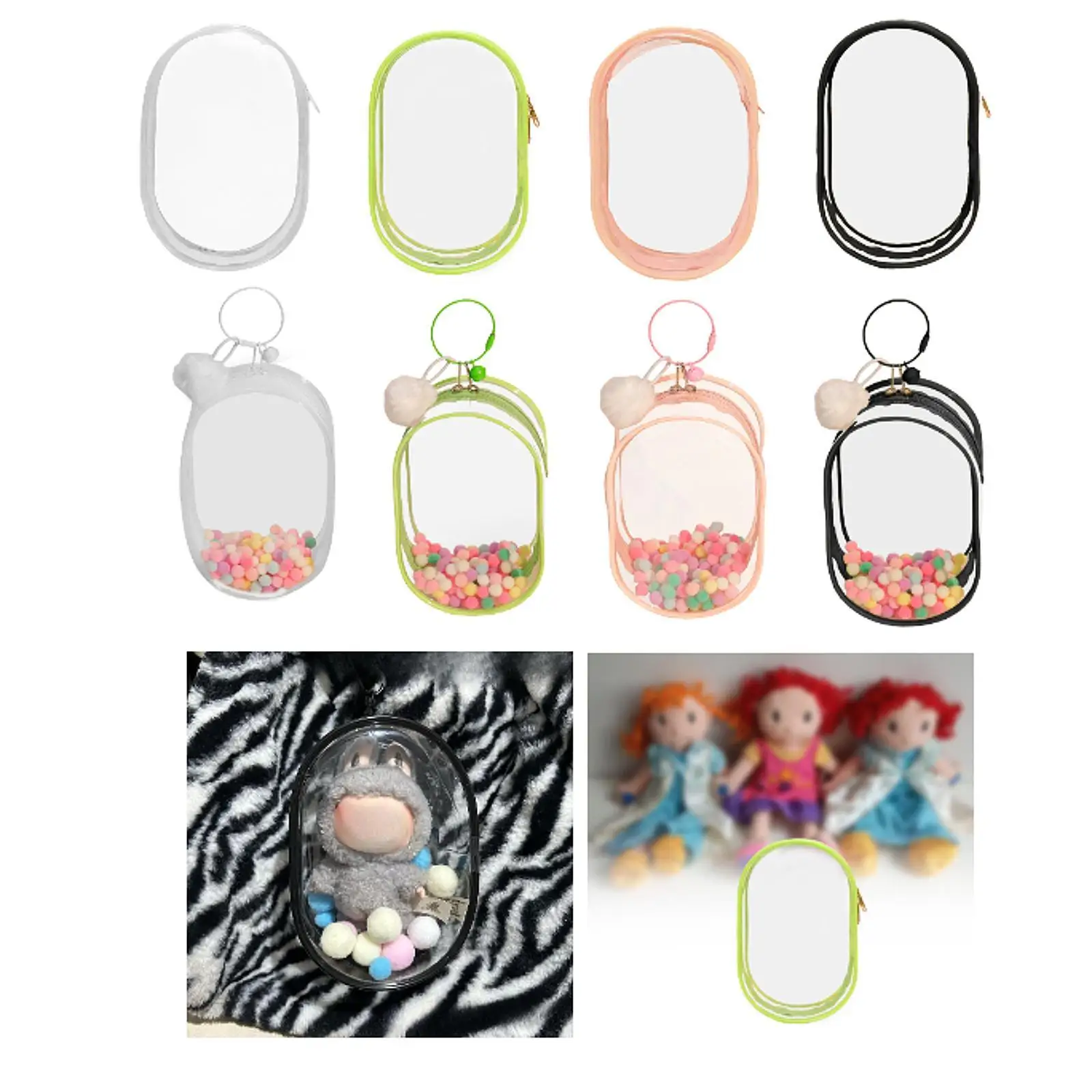 Saco exterior do armazenamento da boneca do algodão, saco dos coletores, bonecas pequenas, 15 cm, 18cm