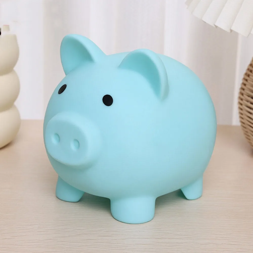漫画の豚の貯金箱十分な容量の漫画の貯金箱貯金箱クリエイティブマカロンスタイル貯金箱デスクトップ装飾品