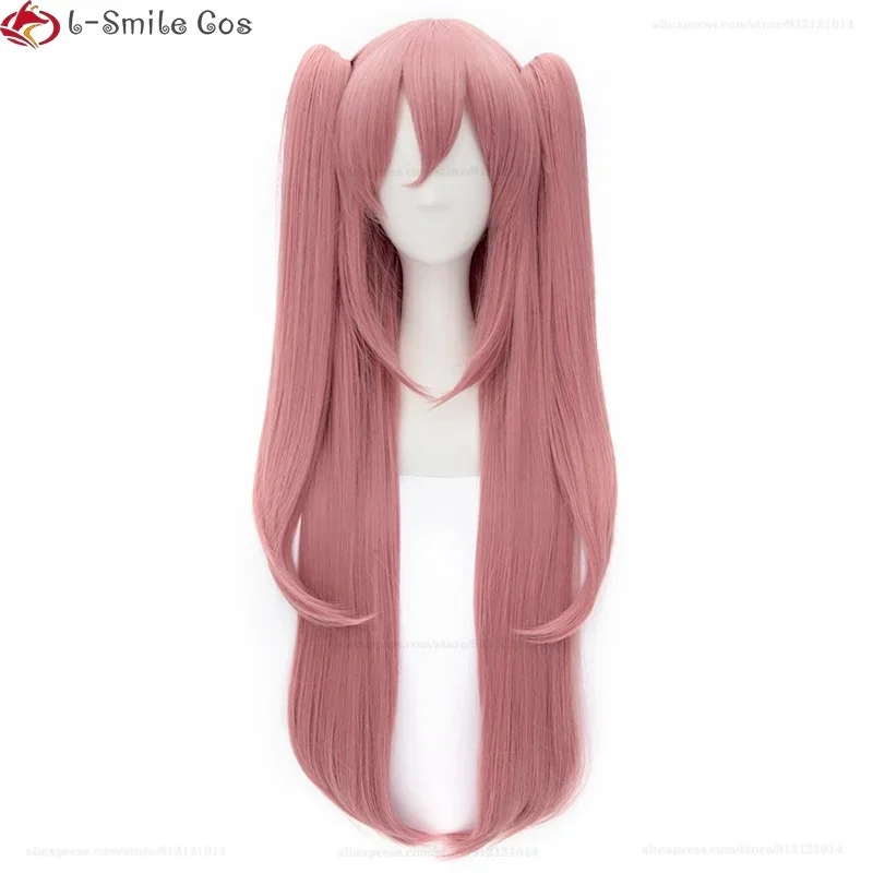 f,5.g'6\j/8,Anime Cosplay Wig Krul Tepes 90cm/110cm Pink Long With 2 Ponytail Heat Resistant Synthetic Hair Hallowee6;y'4\f,9/x. view 5
