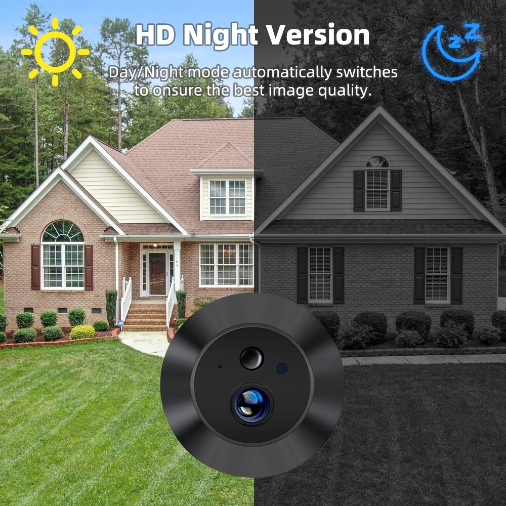 3MP Tuya Smart Life APP 2.4Ghz WiFi Digital Magic Eye Door Viewer Battery Powered Peephole Camera with 4.3inch Screen Monitor