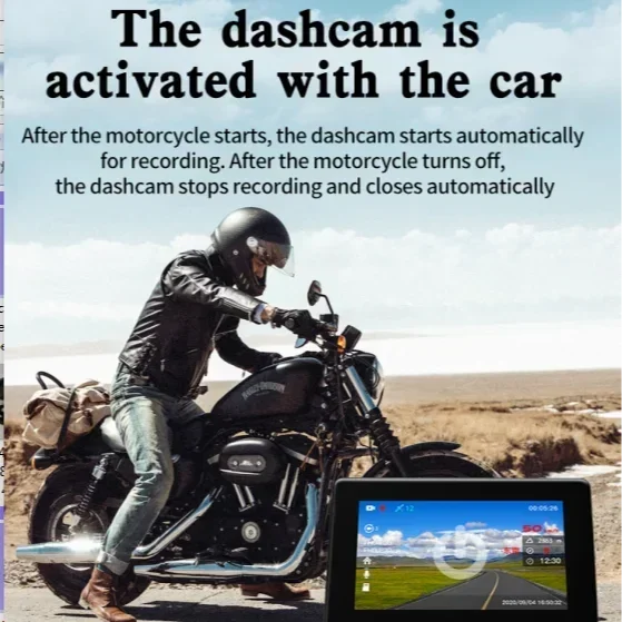 4inch Touch Screen DVR Motorcycle Monitor  System  Odometer  Multi-function of GPS Latitude  Compass  for Motorcycle