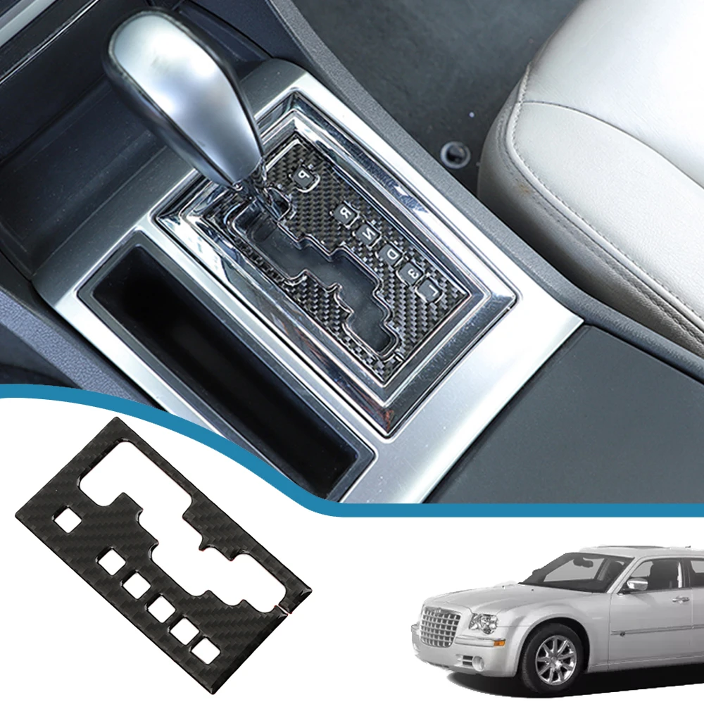 

Car Gear Shift Panel Decoration Cover Stickers for Chrysler 300C 2004 2005 2006 2007 2008 2009 Interior Mouldings Accessories