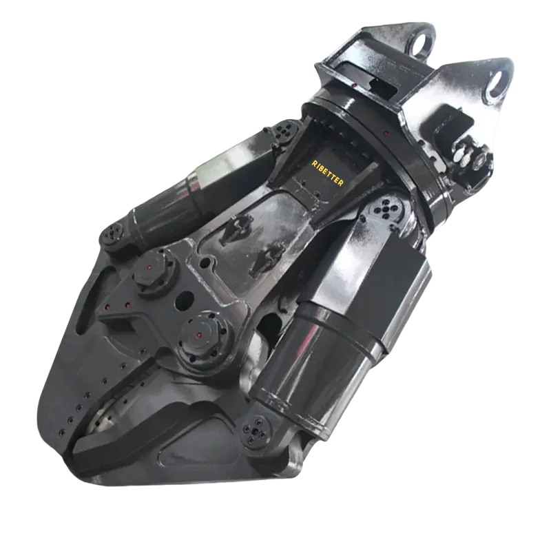 RIBETTER Hydraulic Double Cylinder Shear Scissor for 8-40t Excavators Engine Compatible Scrap Steel/Car Cutting Waste Metal