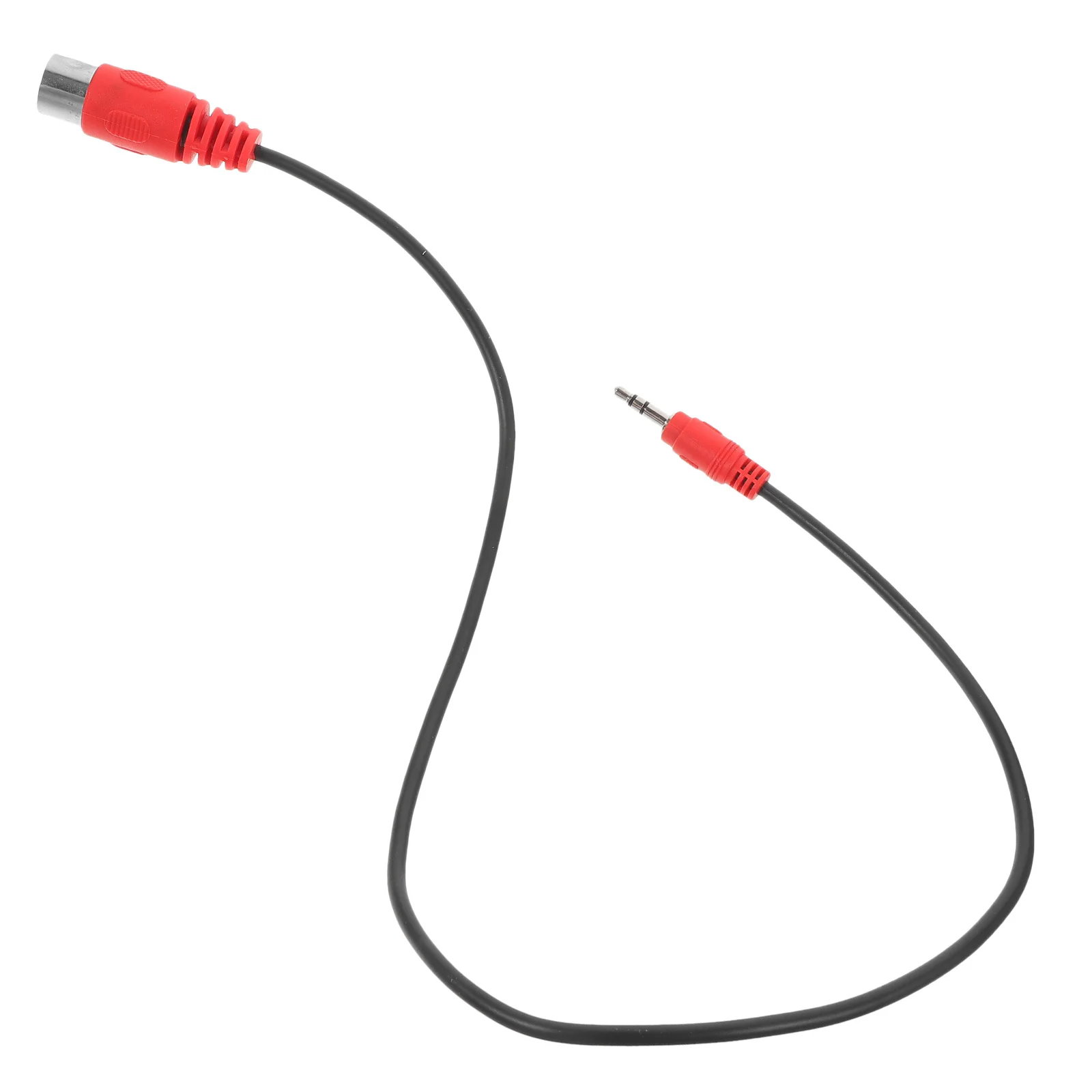 

3.5mm to 5-Pin Midi Audio Cable Adapter Stable 90-Degree Angle for Keyboard Piano Sound Card Portable