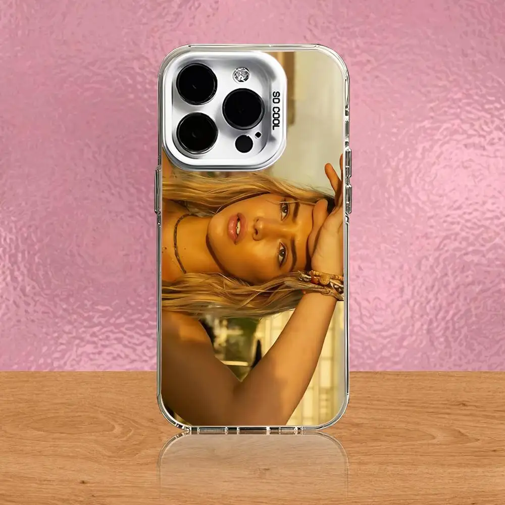 حافظة هاتف Sarah C-Cameron لهاتف iPhone 16,15,14,13,12,11,Pro,Max,Plus,Mini,SE غطاء مقاوم للصدمات من الحلوى البيضاء غير اللامعة
