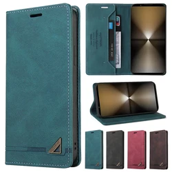 Wallet Anti-theft Brush Flip Leather Case For Sony Xperia 10 V 1 V 10 IV 5 IV 1 IV 10 III 5 III 1 III 8 20 ACE II XZ1 XZ4 XZ5