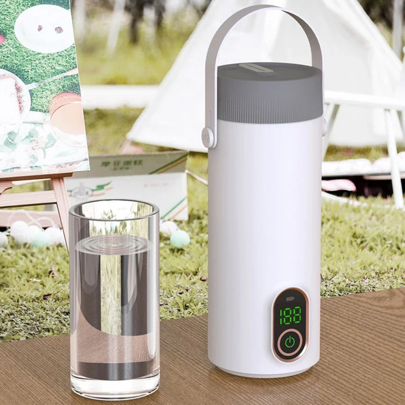 100-240V Wireless Electric Kettle Rechargeable Milk Conditioner Travel Thermal Heating Cup Temperature Control Thermos Bottle