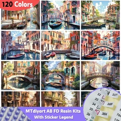 120 Colors 5D Diamond Painting Sticky Legend AB Fairy Dust Resin New Arrivals Ship Embroidery Town Landscape Mosaic Home Decor