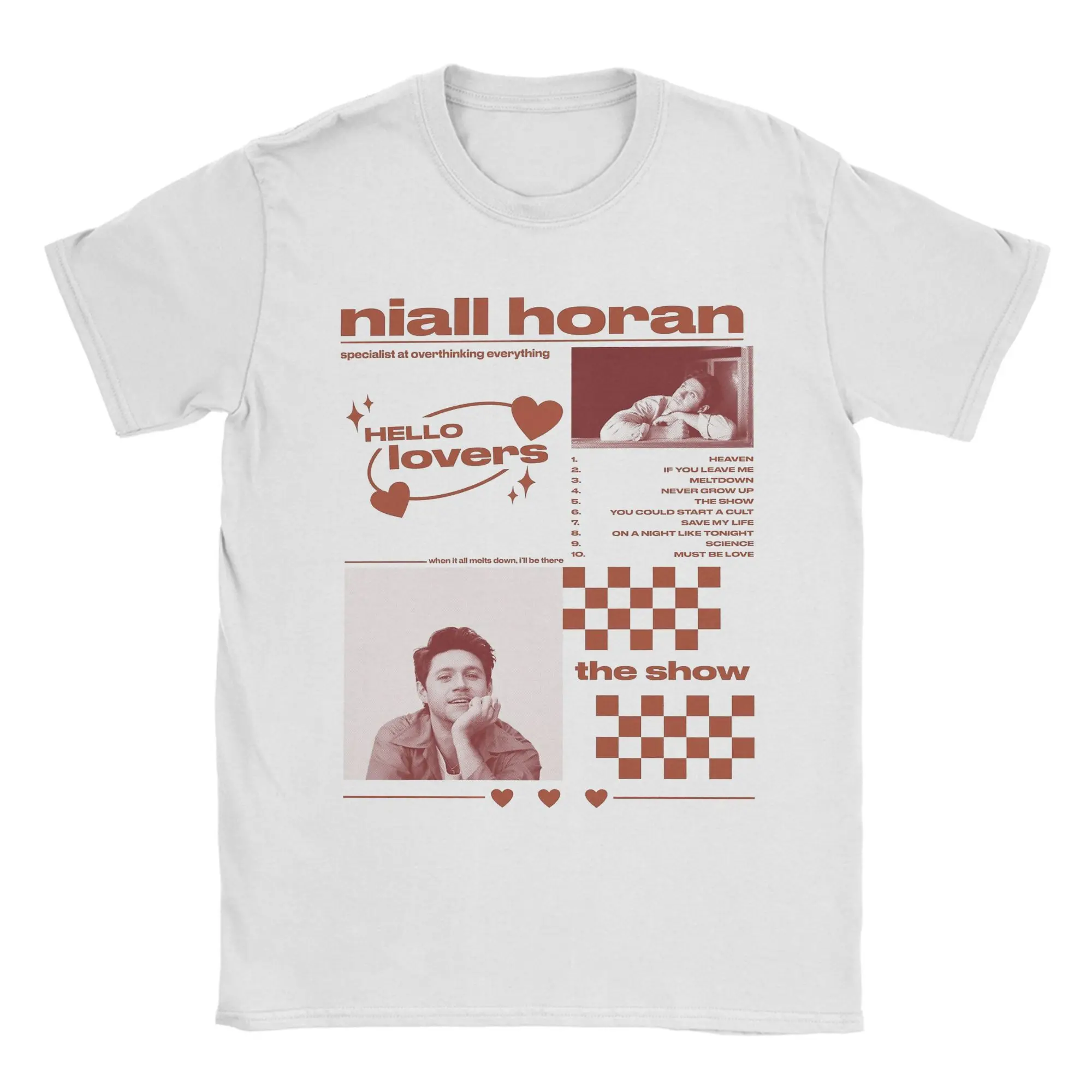 Camisetas del nuevo álbum de Niall Horan para hombre, camisetas de algodón de One Directions, camisetas divertidas de manga corta con cuello redondo, camiseta de verano
