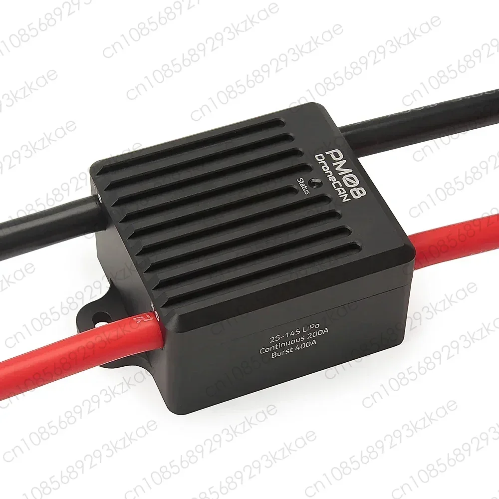 DroneCAN PM08-CAN Power Module 2-14S 200A Dual Step Down UBEC Output With 2x Independent 5V Out For RC FPV Drone
