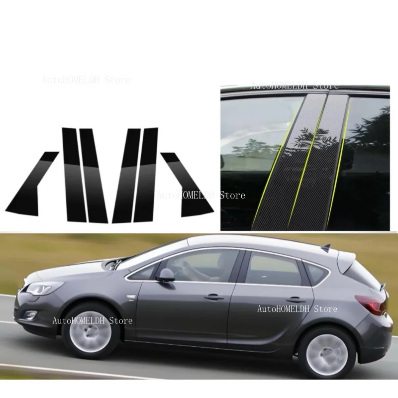

Glossy Black Pillar Post Fit For Opel Vauxhall Holden Astra J P10 5-door Hatchback 2010-2015 Window Column BC Trim Sticker Cover