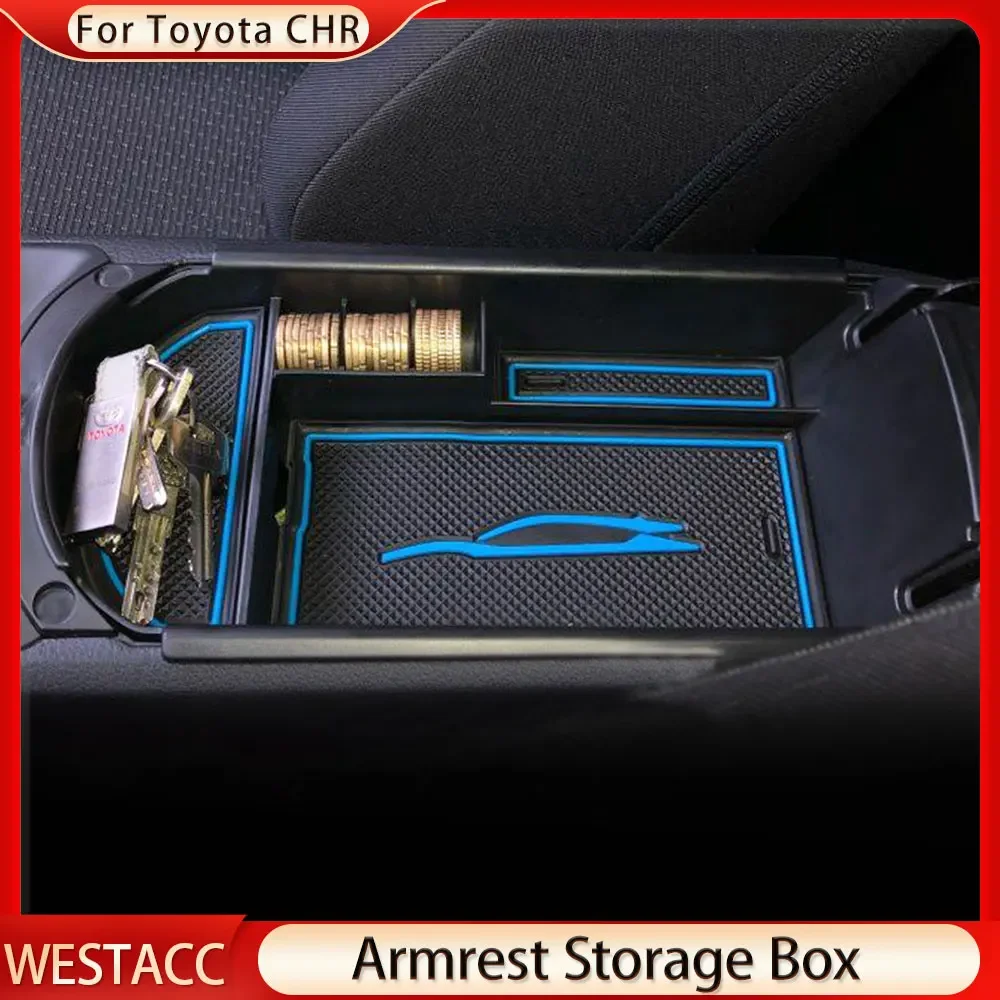 For Toyota CHR C-HR 2016 - 2023 Organizer Armrest Box Storage Tray Center Console Container Holder Accessories - Image 2