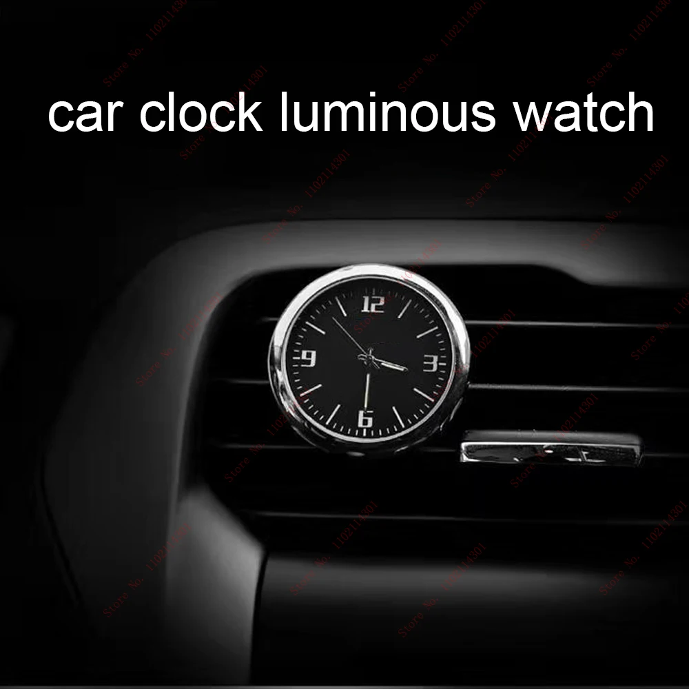 For Alfa Car Clock Car Watch Air Outlet Mini Decoration Car Dashboard Luminous Watch for Volkswagen Mercedes-Benz Jaguar Audi