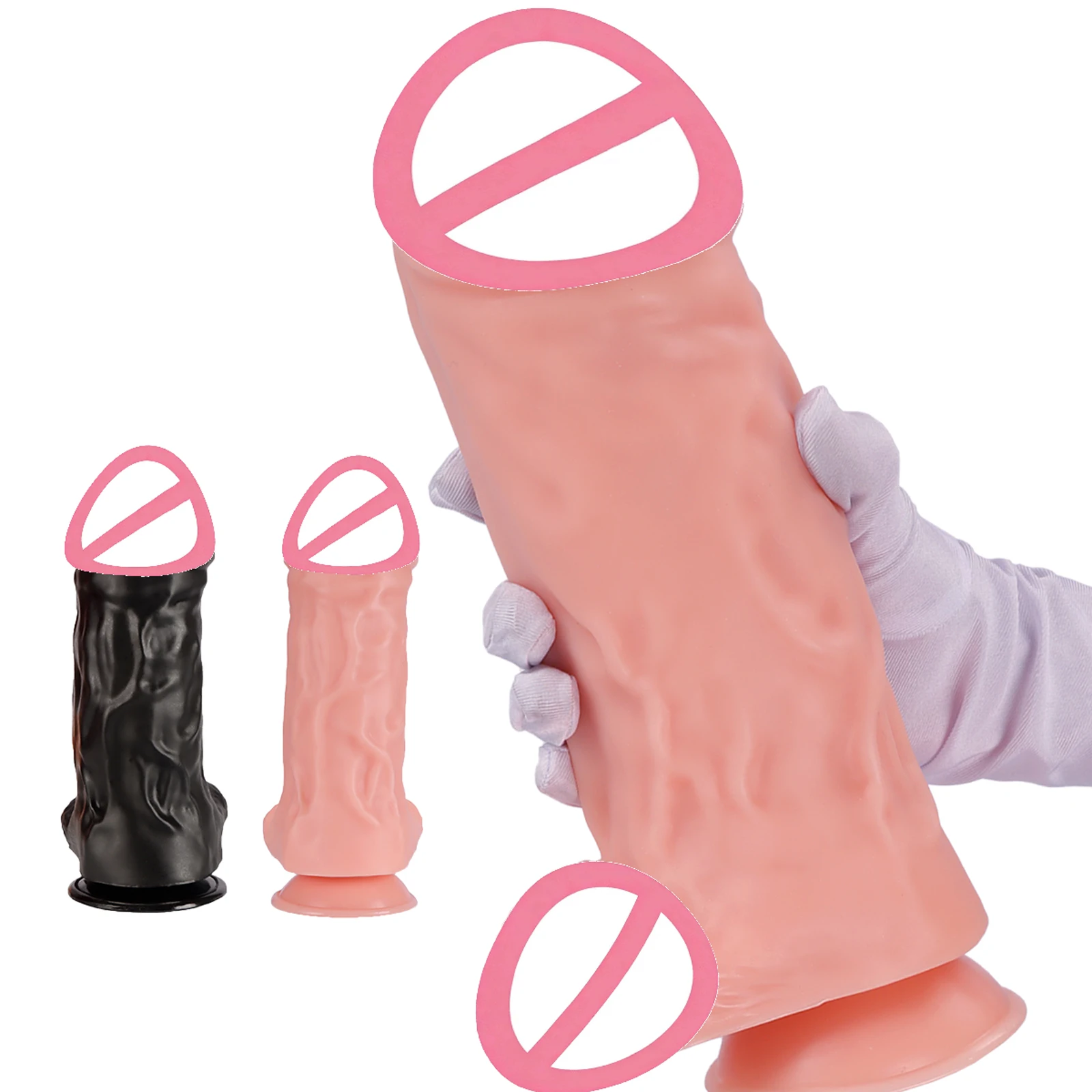 Huge Realistic Strap On Dildo Big Suction Cup Dildos For Women Men Gay Adult Sex Toys Thick Big Penis Female Vaginal Masturbator