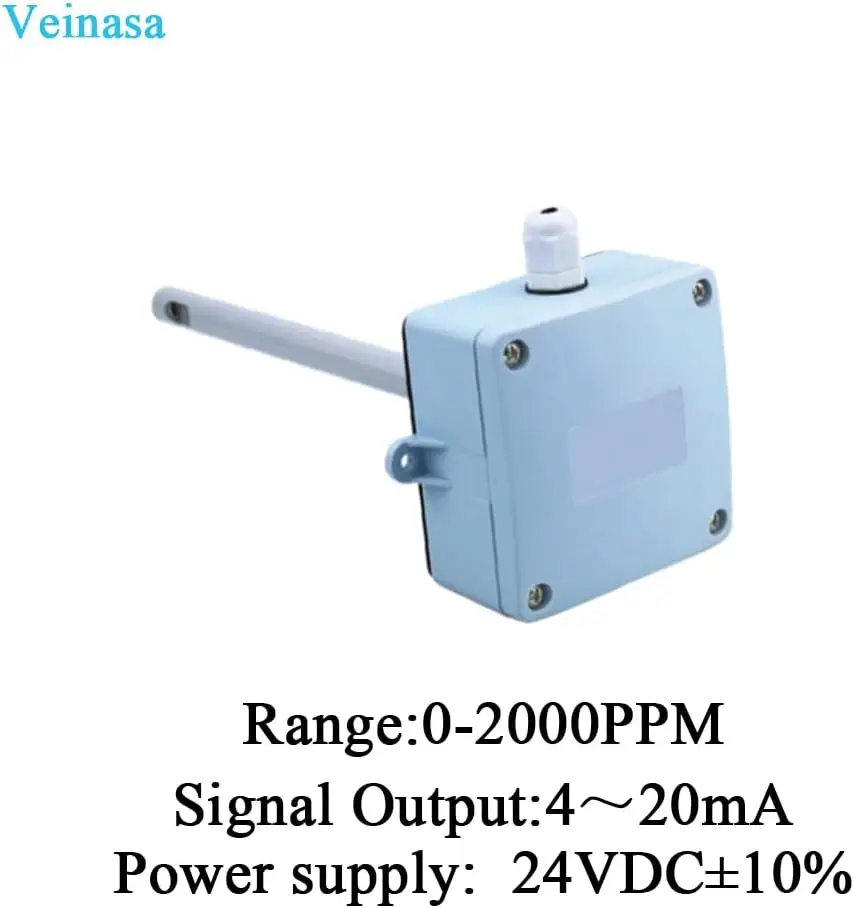 2026 Duct CO2 Sensors Transmitters 24VDC 0-5000ppm Applied to Detection and Control of CO2 Concentration for Railway Stations
