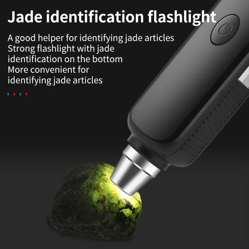 30X Magnifying Glass USB Rechargeable With LED UV lights Handheld Magnifier with Multi Functional Blade Outdoor Exploration