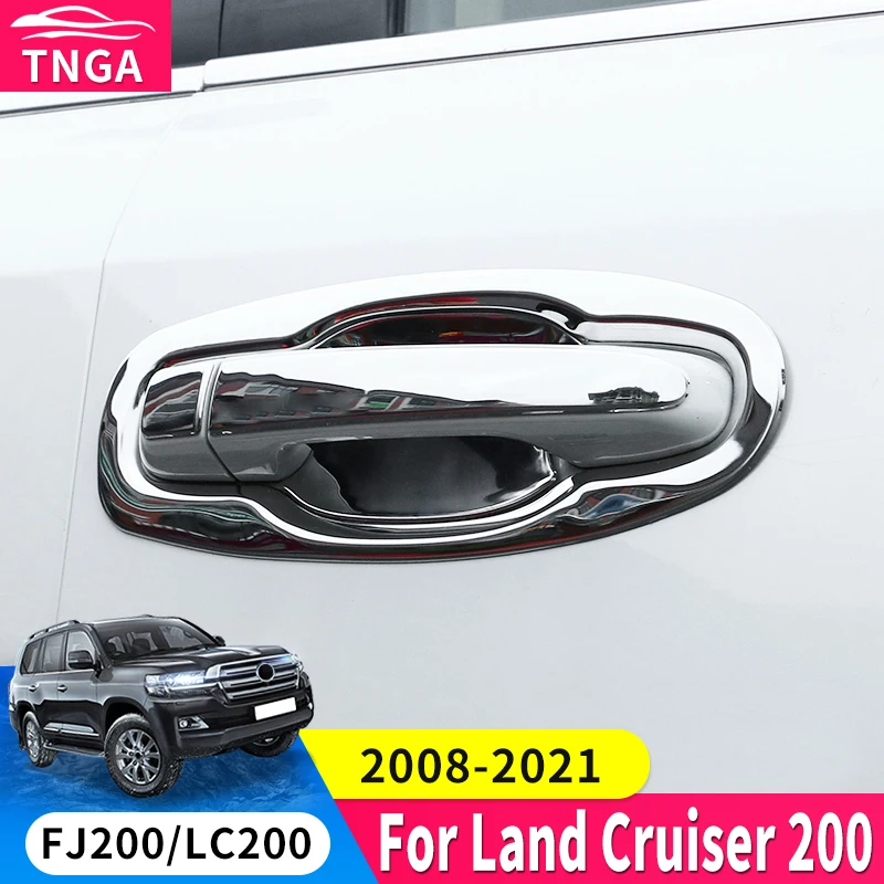 For 2008-2022 Toyota Land Cruiser 200 LC200 Fj200 Stainless Steel Door Handle Accessories Modified 2021 2020 2019 2018 2017 2016