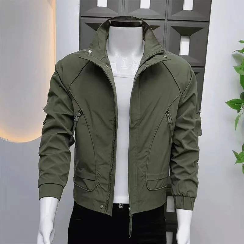 

For Spring and Autumn Is A Trendy Casual and Versatile Top 2026 The New Stand-up Collar Workwear Jacket with A Cool Stylish Vibe