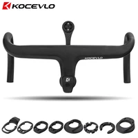 KOCEVLO X01 bicicleta de carretera vástago de fibra de carbono completo manillar de bicicleta integrado para 28,6mm con espaciadores accesorios de piezas de ciclismo