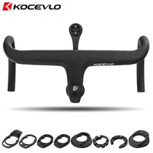 Kocevlo x01 bicicleta de estrada haste completa fibra carbono integrado guiador para 28.6mm com espaçadores peças ciclismo acessórios