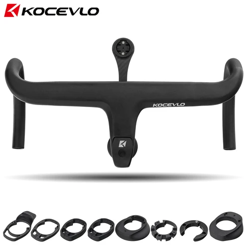 KOCEVLO X01 bicicleta de carretera vástago de fibra de carbono completo manillar de bicicleta integrado para 28,6mm con espaciadores accesorios de piezas de ciclismo