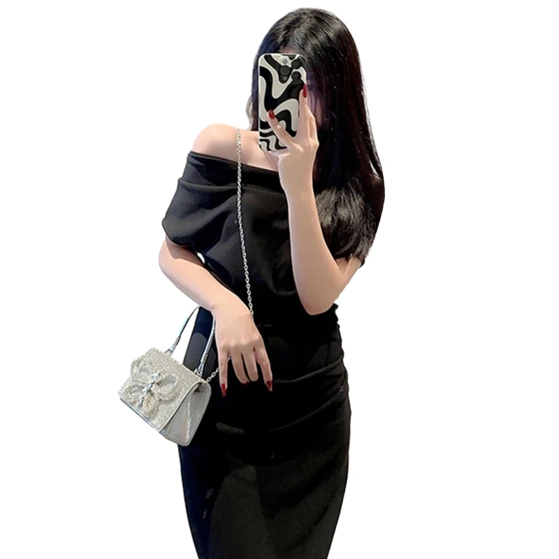 

Elegant Handbag with Glitter Details Shoulder Bag Clutch Great for Formal Event