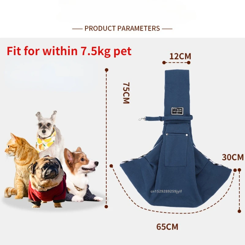 Comfortable Pet Crossbody Shoulder Bag Outdoor Travel Portable Cat Puppy Sling Carrier Bag Dog Carrying Supplies