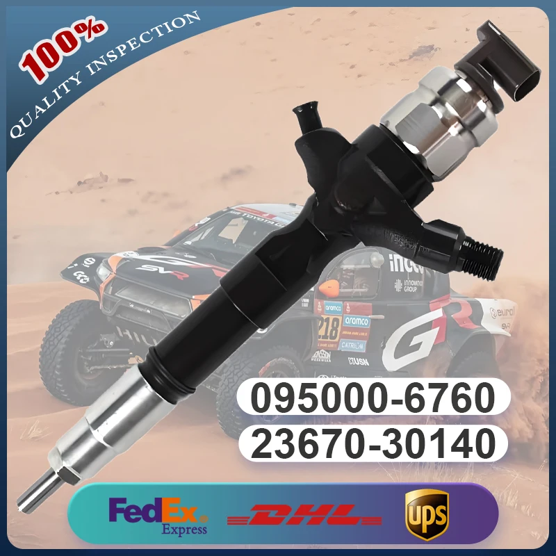 

095000-6760 23670-0L050 23670-30140 23670-39185 Common Rail Injector for Toyota Engine 2KD-FTV 1KD-FTV Hiace Hilux Land Cruiser