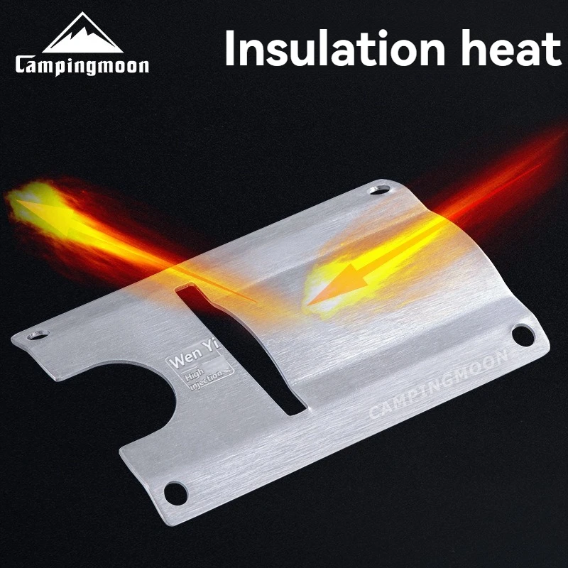 CAMPINGMOON ST-2311/ST-JCB المعادن الحرارة درع لهب شواء أجزاء الشواء موقد غاز محول تامر مجلس لوحة العزل #2