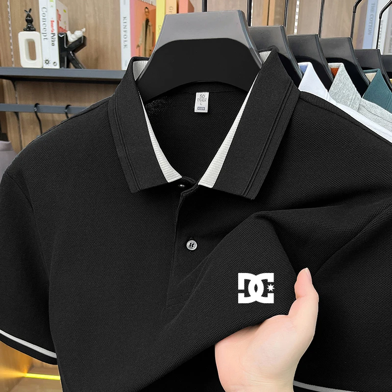 

Men's high-quality summer short sleeves, quick drying, breathable, casual, business fashion, sports, short sleeves,
