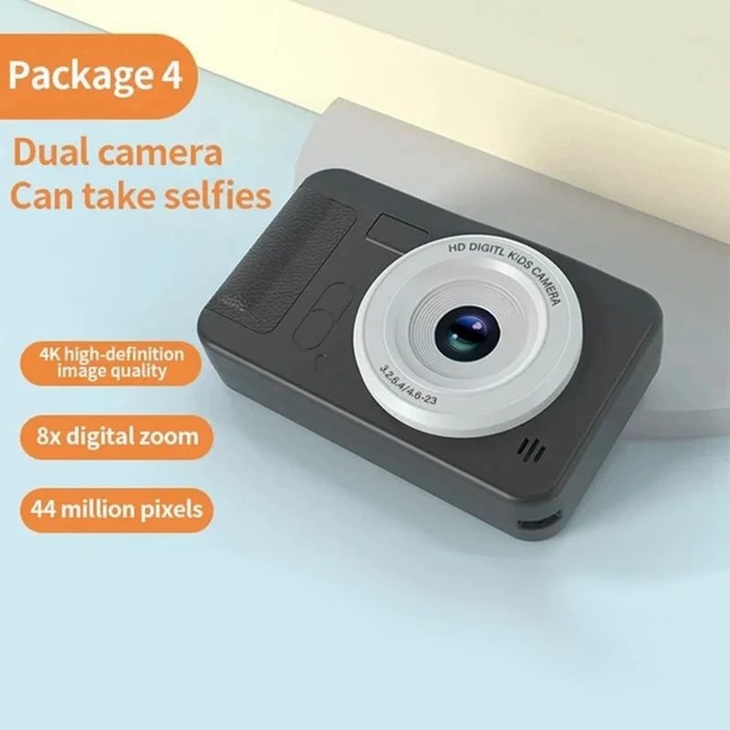 Цифровая камера 4K, 44 мегапикселя, HD-фотография, CCD, Карманная камера для путешествий и селфи для студентов, кампусов