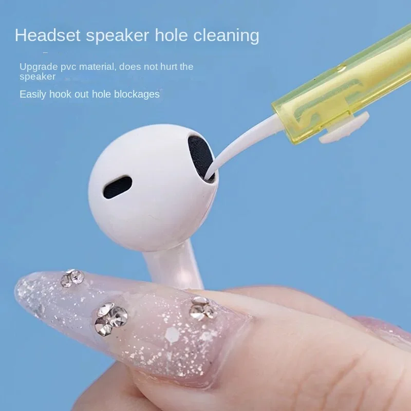 3pcs Mobile Phone Speaker & Charging Port Cleaning Set Dust Plug Kit with Brush for iPhone 16/15/14 Samsung Xiaomi Earphones