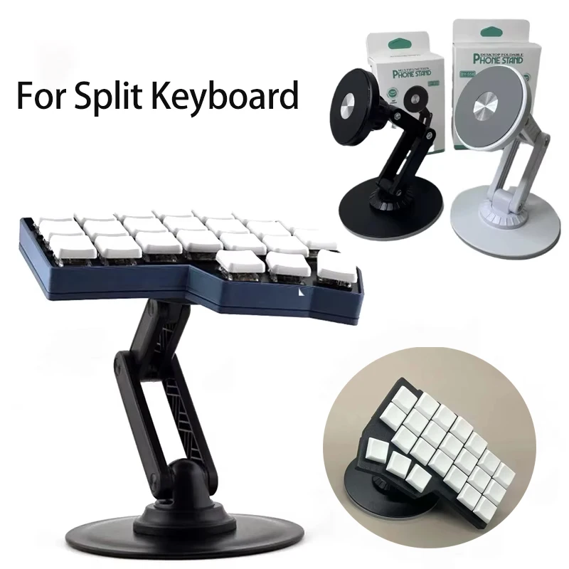 Folding Magnetic Tenting Detachable 360-degree and Height Adjustable Bracket for Split Keyboard Tablet Custom Gaming Accessories