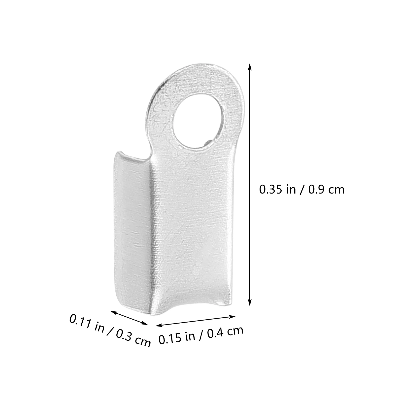 

500 шт. глянцевые квадратные обжимные ленты, металлические концы шнура для изготовления ювелирных изделий своими руками, браслеты, ожерелья, обжимные зажимы для лент, зажимы для кончиков шнура