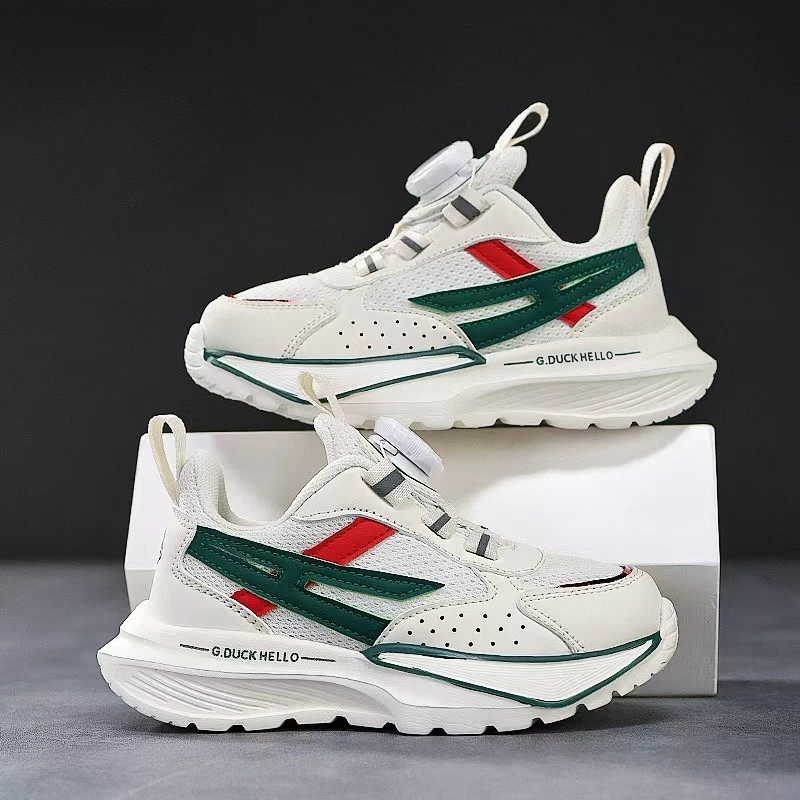 

High Quality Kids Shoes Autumn 2025 New Children Non-slip Sports Shoes Breathable Hollow Mesh Large Versatile Kids Sneakers