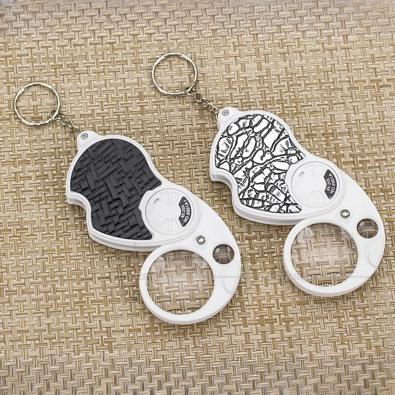 

8X 20X Pocket Magnifying Glass with Light Handheld Mini Illuminated Folding Magnifier Lighted Loupe For Reading Helping Hands