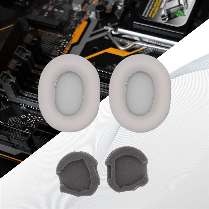 غطاء سماعة الأذن زوج واحد من أغطية سماعات الرأس WH-1000XM5 يمكن استبداله بسهولة سماعة الرأس وأكمام واقية بإبزيم وسادات الأذن باللون البني