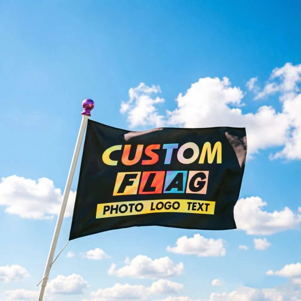 Custom Banner Flags Logo Decoration Birthday Graduation Ceremony Festival Event Shop Promotional Home