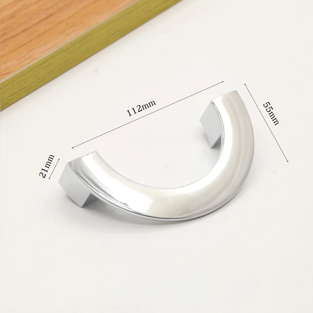 Nordic Style Semi-Circular Design Kitchen Cabinet Handle Easy Install Elegant Drawer Pull Sturdy Alloy Furniture Hardware Drawer