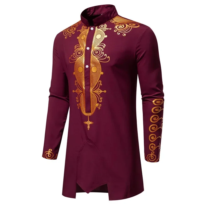 3 Styles 4 Colors!2023 New Men's Ethnic Style Robe Set Long Sleeve Pants Casual Set Slim Fit Clothing Shirts Suits for Men