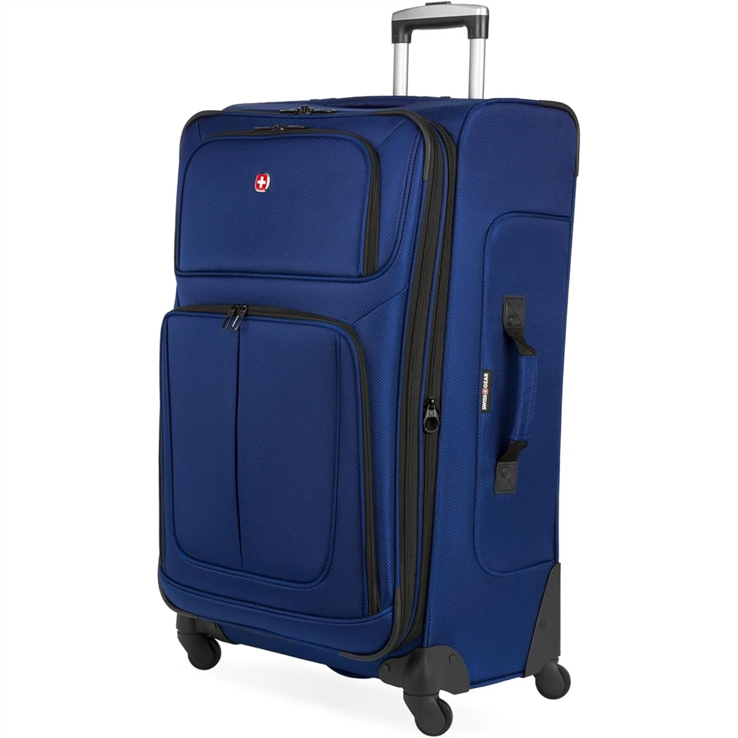 

Softside Expandable Spinner Luggage, 29-Inch Checked Large Travel Suitcase, Lightweight Durable with 360° Wheels for Easy