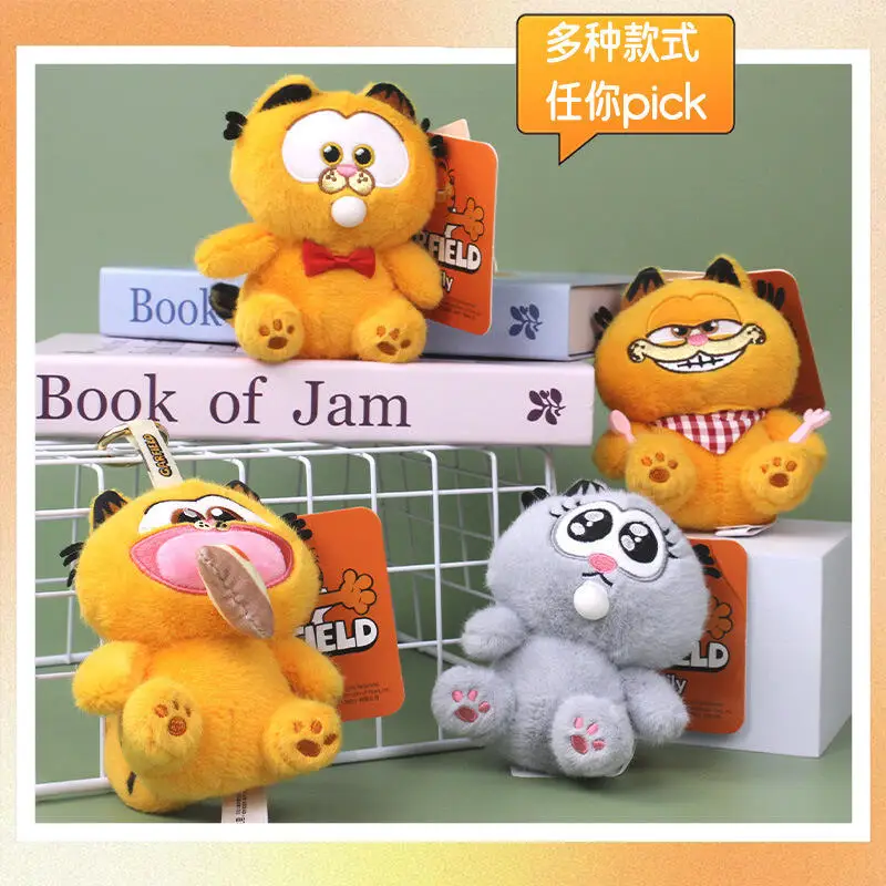 Kawaii Anime Garfield Plüsch Spielzeug Schlüsselbund Kreative Cartoon Weiche Angefüllte Puppe Rucksack Anhänger Freund Geburtstag Geschenk Peripherie