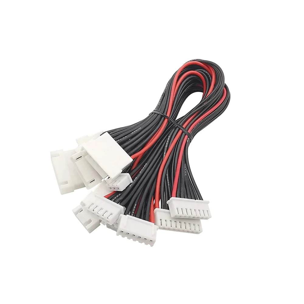 30PCS 22AWG Lipo Battery Charge Wire 300mm Balance Extension Cable Male To Female For RC Car & Drone 2S To 8S 7Pin 7S Series